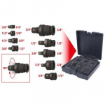 Adapterių rinkinys 1/4 + 3/8 + 1/2 + 3/4 9 vnt. KS Tools 515.0100