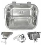 AQUA HEATING KOMORA/KRIAUKLĖ SKALBYKLŲ/SODAS/GARAZAS NERŪDIJANČIO PLIENO CHROMAS/BLIZGUS 65x45x21cm