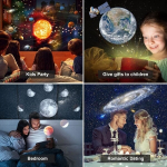 Planetariumo žvaigždžių projektorius, Galaxy projektorius, tikrovi&scaron;ka žvaigždėto dangaus nakties &scaron;viesa su 12 filmų diskų, saulės sistemos žvaigždynas, skirtas vaikų kambariui, svetainė