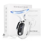 EMS Face and Neck Lift Beauty Device veido masažas Raudonos &scaron;viesos terapija Dvigubo smakro &scaron;alinimo priemonė Odą atjauninanti stangrina nuo rauk&scaron;lių