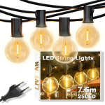 Lauko ir vidaus LED &scaron;viesų girlianda LIVMAN VCT-CLC021, 7,5m, 25LED diodų