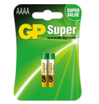 GP Super AAAA/LR61/25A/LR8D425/MN2500/MX2500/E96 2vnt.