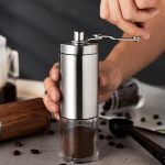 Kavamalė kavos malūnėlis / malūnėlis,rankinis kavos malūnėlis | Keraminis &scaron;lifavimo malūnas | Ne&scaron;iojami rankiniai &scaron;lifuokliai | French Press, Espresso, Turkish Brew, Nerūdijančio plieno tiesioginė kavos malūnėlis