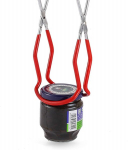 Virtuvės įrankiai, konservavimo žnyplės &ndash; nerūdijančio plieno stiklainių keltuvas | 8,9 colio ilgis | Raudona rankena | Saugiai pa&scaron;alina stiklainius i&scaron; verdančio vandens | Tvirtas sukibimas | Būtinas konservams namuose | Patvari konstrukcija