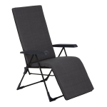 Sulankstoma sodo kėdė &bdquo;Patio Barletta Plus Black Edition&ldquo; &ndash; atlo&scaron;iama, su pakoja, pamink&scaron;tinta