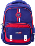 Jūrinės mėlynos ir raudonos spalvos 20L mokyklinė kuprinė - Leantoys