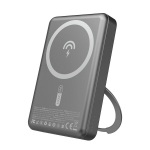 Atsarginis maitinimo &scaron;altinis ("Power Bank") Powerbank 10000mah Metal Magsafe 22.5w su Stovu Led