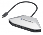Cable Matters 4k keturgubo ekrano Usb-c Mst adapteris su Pd 140w įkrovimu, Usb-c &scaron;akotuvas su 2x Displayport 2.1 ir 2x Hdmi 2.1, Usb4, suderinamas su Thunderbolt 4/5