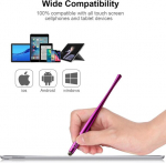 Auleep Stylus Touch Pen skirtas jutikliniams ekranams, 4 vnt. su 6 nano pluo&scaron;to antgaliais, skirtas mobiliesiems telefonams, plan&scaron;etiniams kompiuteriams, Ipad, Kindle