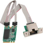 Gigabit tinklo plok&scaron;tė M.2 A+e, I210at lustas, Rj45
