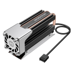 Graugear m.2 nvme 2280 ssd au&scaron;intuvas su pwm ventiliatoriumi, heatpipe technologija, efektyvus au&scaron;inimas, didelio na&scaron;umo radiatorius, įskaitant termo pagalvėles (su gaubtu)