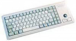 Cherry G84-4400 kompakti&scaron;ka klaviatūra su rutuliniu valdikliu, Es i&scaron;dėstymas (qwerty), laidinė (usb jungtis), 2 pelės mygtukai, mechaniniai Cherry Ml jungikliai, pilka