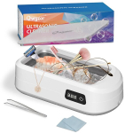 Ultragarso valymo įrenginys, 49000 hz 640 ml akinių valymo įrenginys su 4 režimais, 40 w ultragarsinis valiklis, ultragarso valymo įrenginys akiniams, papuo&scaron;alams, laikrodžiams, dantų protezams, su pincetu