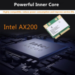 Yunseity Ax200hmw Wifi 6 belaidė tinklo plok&scaron;tė, dviejų dažnių 802.11 A/b/g/n/ac/ax Half Pci-e Wifi tinklo adapteris Bt5.2, skirtas Pc, ne&scaron;iojamiems kompiuteriams, tik Win10 (64bit)