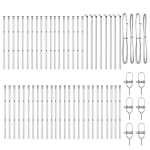 Gardai Stulpai 52 vnt &Oslash;32 mm 80 cm Cinkuota Plienas
