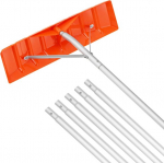 Vevor sniego kastuvas stogui 64 cm, reguliavimo diapazonas 1,52&ndash;6,4 m, aliuminio sniego kastuvas stogui ir Abs kastuvas, sniego kastuvas su neslystančia rankena