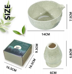 Matcha dubuo su snapeliu 500 ml, keraminis, ceremoninis