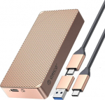 Orico M.2 nvme ssd dėklas, pcie usb 4.0, 40 gbps, type-c į m-key (b+m key) kietojo disko dėklas, aliuminio kietojo disko adapteris palaiko 2280, uasp ir thunderbolt 3/4 usb 3.2/3.1/3.0/type-c