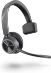 Plantronics Poly - Voyager 4310 Uc ausinės (plantronics) - viena ausis - Usb-c Bluetooth adapteris - suderinamos su Teams, Zoom ir kt. - juodos