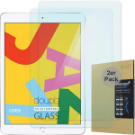 Doupi 2 vnt. grūdinto stiklo ekrano apsaugų rinkinys, skirtas Ipad 2019/2020/2021 (10,2 colio), auk&scaron;čiausios kokybės 9h grūdinto stiklo Hd ekrano apsauginė plėvelė (2 vnt.)