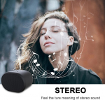 Eageroo Bluetooth garsiakalbis mini muzikos grotuvas ne&scaron;iojamas Tf kortelė / 3.5 mm Aux Usb juodas