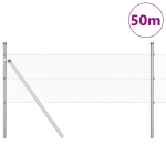 Hexagoninė tvora 0,8x50 m Cinkuotas plienas,Tvoros stulpai 13 vnt. &Oslash;32 mm 120 cm Cinkuotas plienas