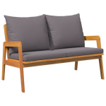 Sodo Suolas su Pagalvėlėmis 115x65x71 cm Tvirta Akacijos Mediena