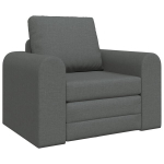 Grindų Sofa-Lova 2-in-1 Tamsiai Pilka 98x71x83 cm Audinys