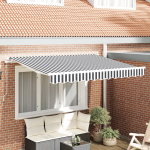 Markizės keitimo audinys 2.5x2 m rėmui antracito ir baltos spalvos