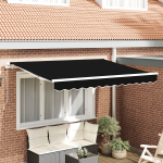Markizės Pakeitimo Audinys 3x2.5 m Rėmui Juodas