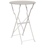 Sulankstomas Bistro Stalas &Scaron;viesiai Rudas &Oslash;50x71 cm Padengtas Plienas