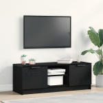 TV spintelė Juoda 102x35x36,5 cm I&scaron;dirbta mediena