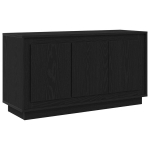 &Scaron;oninė spintelė Juodas Ąžuolas 102x35x55 cm Inžinerinė mediena