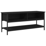 TV staliukas Juodas 100x35x45 cm I&scaron;dirbtas medis ir plienas