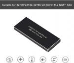 I&scaron;orinis M.2 Sata Ssd dėklas Usb 3.0, 5gbps, Uasp
