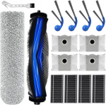 Diansung priedų rinkinys, skirtas Ecovacs Deebot T80 Pro Omni / T80 Omni / T80 Pro dulkių siurbliui, atsarginės dalys: 2 pagrindiniai &scaron;epečiai, 4 dulkių mai&scaron;eliai, 4 &scaron;oniniai &scaron;epečiai, 4 filtrai