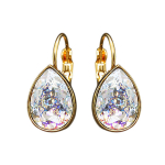 Auskarai moterims DiamondSky &bdquo;Crystal Drop (White Patina)&ldquo; su Swarovski kristalais DS03A287
