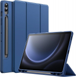 Jetech dėklas, skirtas Samsung Galaxy Tab S9 Fe+/s9 Fe Plus 12.4 colių plan&scaron;etiniam kompiuteriui su S Pen laikikliu, mink&scaron;tas Tpu trijų dalių atverčiamas stovas, apsauginis dėklas, palaiko S Pen įkrovimą, automatinis pažadinimas/užmigdymas (tamsiai m ...
