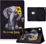 Casafuny dėklas, skirtas samsung galaxy tab a8 2022/2021, pu odos apsauginis dėklas su stovo funkcija, piniginės tipo dėklas, skirtas samsung galaxy tab a8 10.5 colių (sm-x200/x205/x207) plan&scaron;etiniam kompiuteriui, chrizantema
