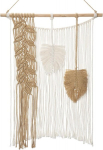 Oairse boho dekoratyvinis macrame gobelenas lapų kutas gobelenas sienų dekoracija boho sienų dekoracija rankų darbo miegamojo vaikų kambario svetainės sienų dekoracija khaki