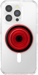 Popsockets telefono laikiklis, suderinamas su magsafe, adapterio žiedas, skirtas magsafe, telefono laikiklis, suderinamas su belaidžiu įkrovimu - danger red translucent