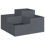 Sodo vazonas 80x80x48 cm Antracito plieno