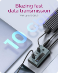 Icybox usb 3.2 gen 2 type-c &scaron;akotuvas ib-hub1454-c31