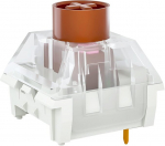 Draoza Kailh Box Mute Pink Switch Rgb Smd linijinis jungiklis, atsparus dulkėms, mechaninės klaviatūros Mx jungiklis (kailh Mute Brown, 108 vnt.)