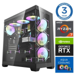 Kompiuteris INTOP AQUA Ryzen 7 8700F 16GB DDR5 1TB SSD M.2 NVME RTX5060Ti 8GB no-OS