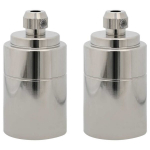 lempų laikikliai 2 vnt Satin Nickel E27