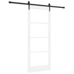 vidaXL Slankios durys Balta ir juoda 83 x 202 cm
