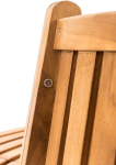 "Leming" pusapvalis medžio suoliukas 200 cm, Tikmedis
