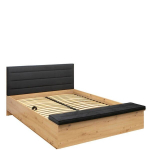 Lova Black Red White Tetrix, 140x200 cm, ruda/juoda