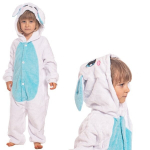 Vaiki&scaron;ka Pižama Kigurumi Kombinezonas Kostiumas Zuikis Mėlynas 135-145 Cm